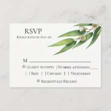 Eucalyptus Wedding RSVP