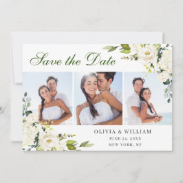 Eucalyptus White Roses Wedding 3 FOTO Save The Date