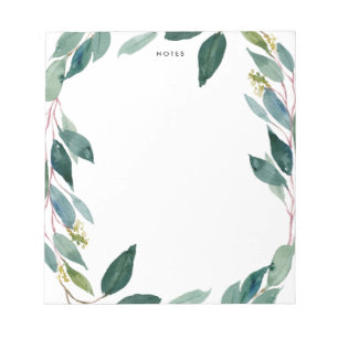 Eucalyptus Wreath Personalisiert Notizblock