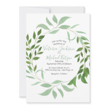 Eucalyptus Wreath Wedding Einladung