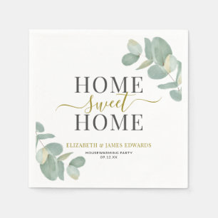 Eucalyptus Zuhause Sweet Zuhause Housewarming Part Serviette