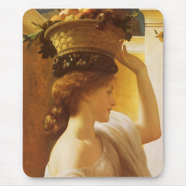 Eucharis - Mädchen mit einem Obstkorb von Leighton Mousepad (Vorne)