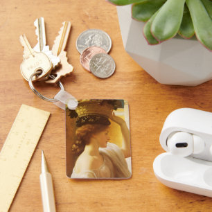 Eucharis - Mädchen mit einem Obstkorb von Leighton Schlüsselanhänger