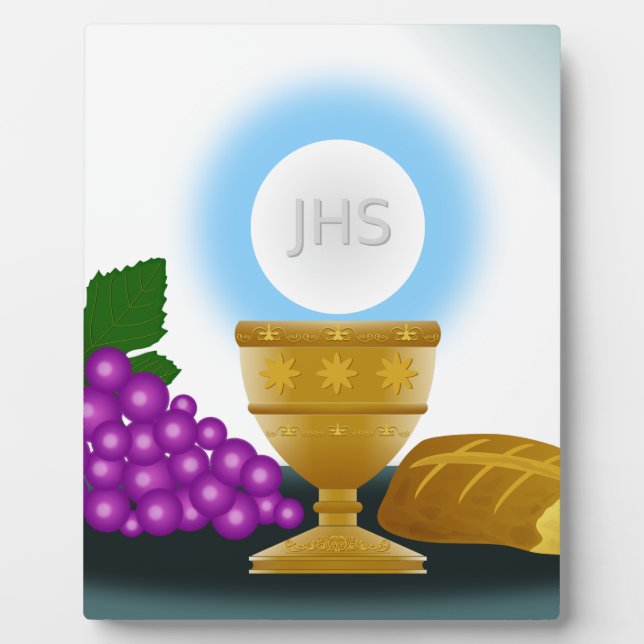 Eucharistin Fotoplatte (Vorderseite)
