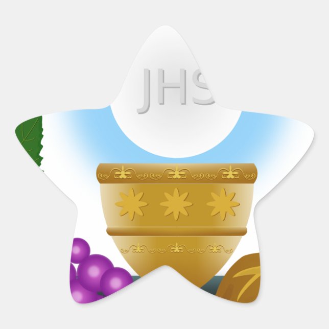 Eucharistin Stern-Aufkleber (Vorderseite)