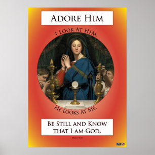 Eucharistische Adoration Poster