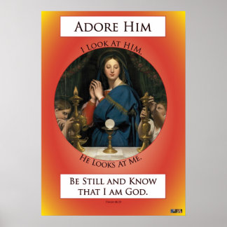 Eucharistische Adoration Poster
