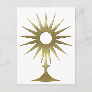 Eucharistischer Monstrance Postkarte