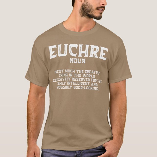 Euchre Card Game Player Euchre Gamers Funny Partne T-Shirt (Vorderseite)
