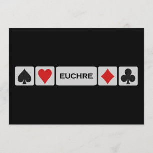 Euchre-Einladung - anpassen Einladung