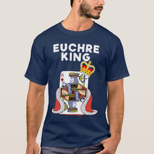 Euchre Funny Euchre Card Game King friends T-Shirt (Vorderseite)