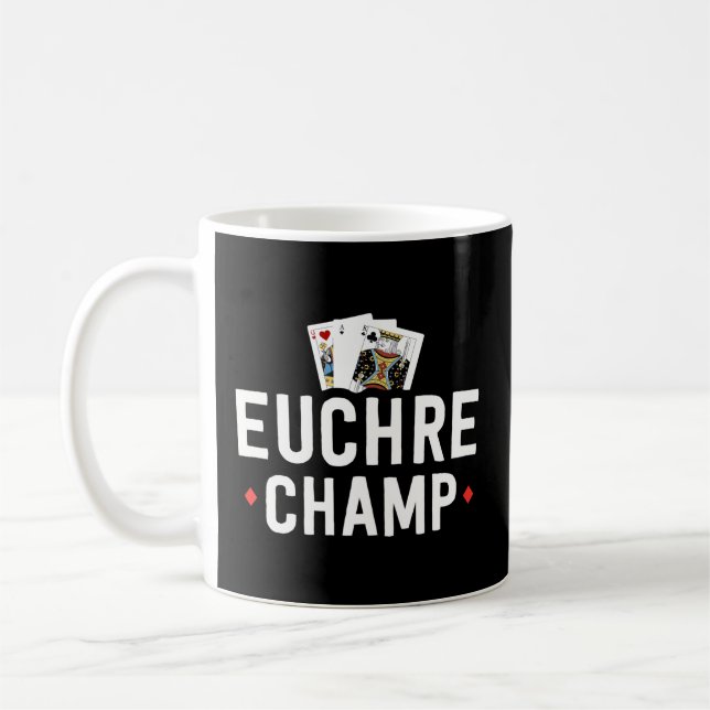 Euchre für Euchre Bustle Player Turnier Kaffeetasse (Links)