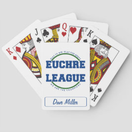 Euchre League Play für Behalten Teamname Spielkarten