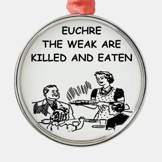 EUCHRE ORNAMENT AUS METALL (Vorne)