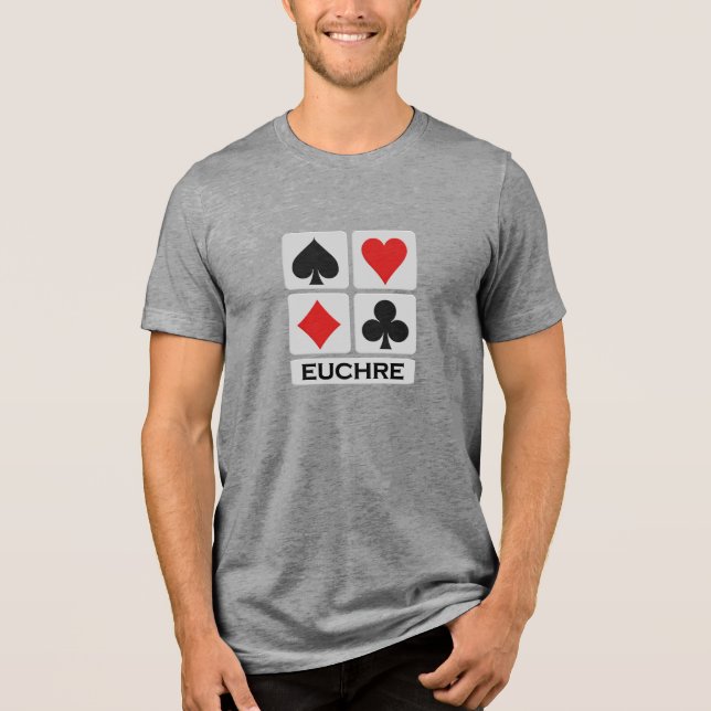 Euchre Player Shirt - wählen Sie Stil & Farbe (Vorderseite)