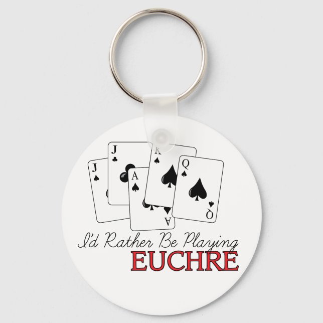 Euchre Playing Schlüsselanhänger (Vorderseite)