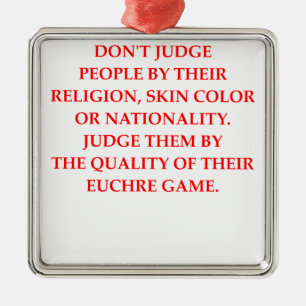 EUCHRE SILBERNES ORNAMENT