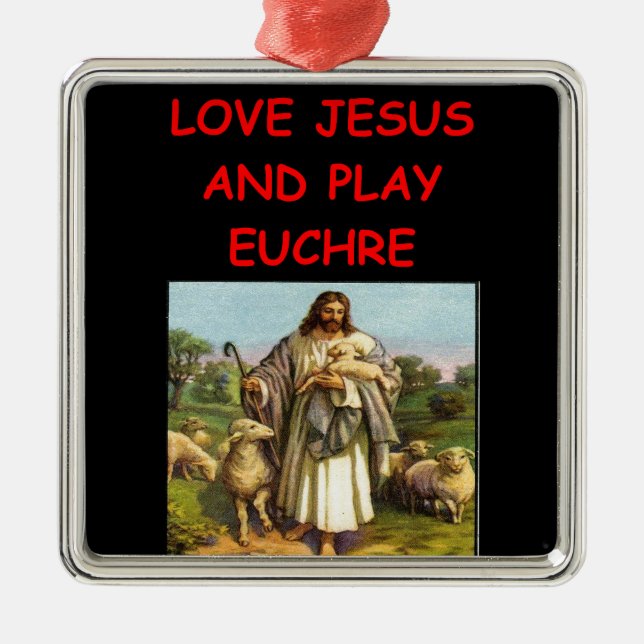 EUCHRE SILBERNES ORNAMENT (Vorne)