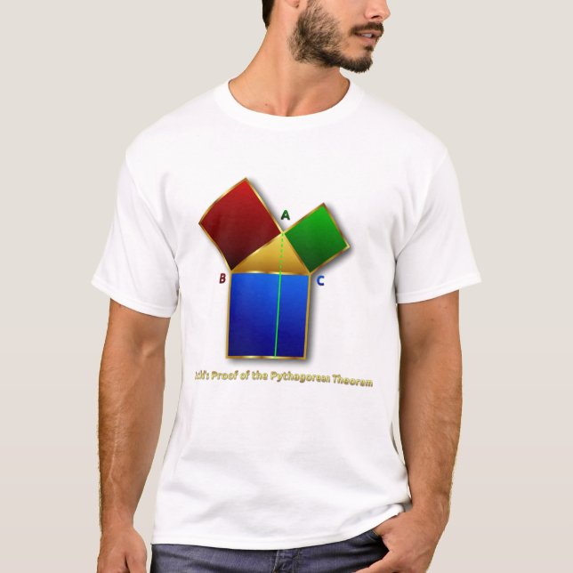 Euclids Beweis des pythagoräischen Theorems T-Shirt (Vorderseite)