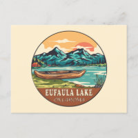 Eufaula Lake Oklahoma Boating Fishing Emblem