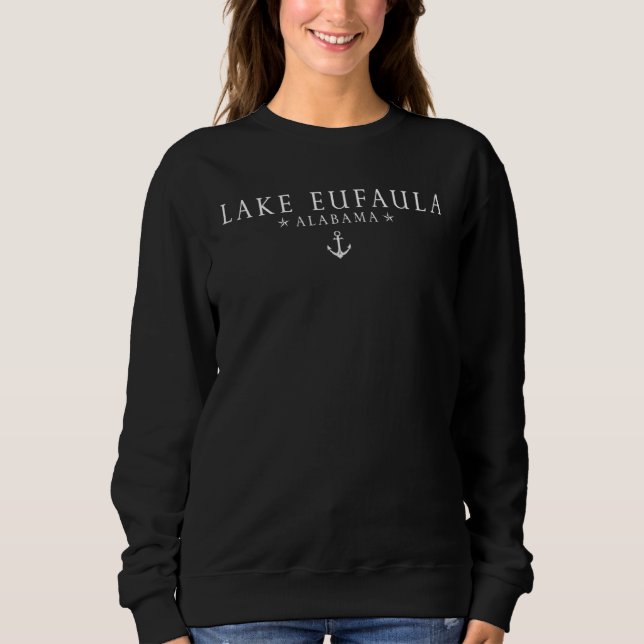 Eufaula-See Alabama Camping Sommer Sweatshirt (Vorderseite)