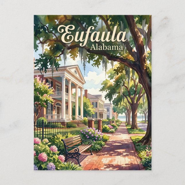 Eufaula USA Postkarte (Vorderseite)