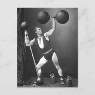 Eugen Sandow Kraftmensch Postkarte