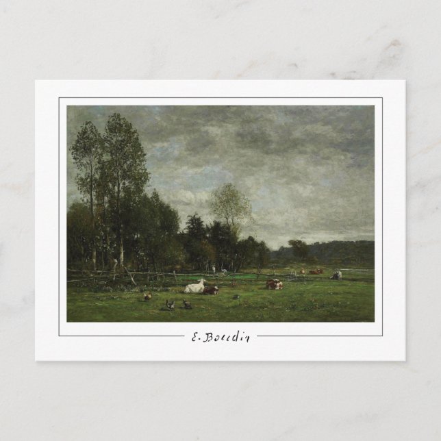 Eugène Boudin #27-2 - Fine Art Postcard Postkarte (Vorderseite)