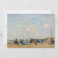 Eugene Boudin - Ansammlung am Strand