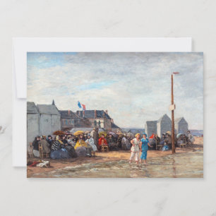 Eugene Boudin - Badestunde in Trouville Dankeskarte
