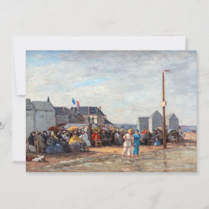 Eugene Boudin - Badestunde in Trouville Einladung