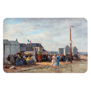 Eugene Boudin - Badestunde in Trouville Magnet