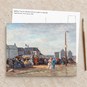 Eugene Boudin - Badezeit in Trouville Postkarte