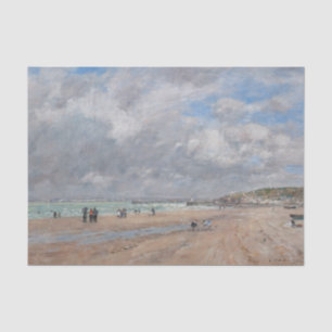 Eugene Boudin - Der Strand von Deauville Seidenpapier