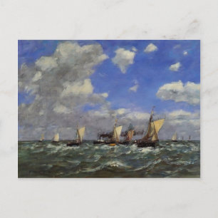 Eugene Boudin - Offenes Meer Postkarte