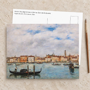 Eugene Boudin - Venedig, Riva degli Schiavoni Postkarte