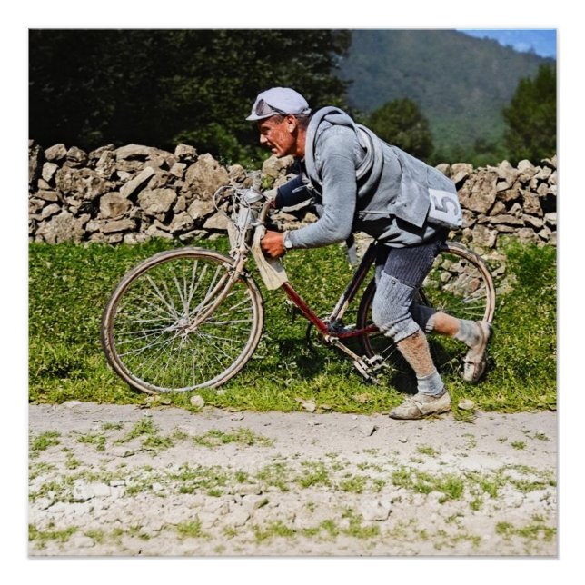 Eugene Christophe Tour de France 1922 Aubisque Poster (Vorderseite)