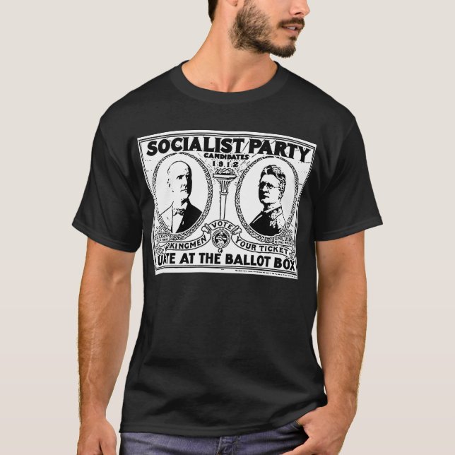 Eugene Debs Kampagnen-Plakat-T - Shirt (Vorderseite)