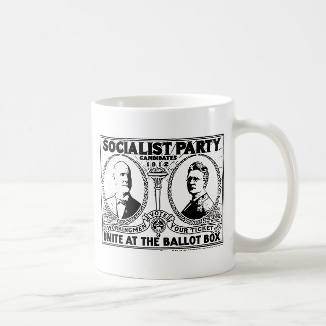 Eugene Debs Kampagnen-Plakat-Tasse Tasse (Rechts)