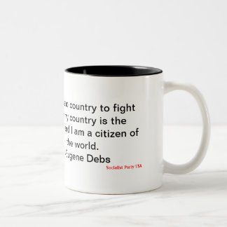 Eugene Debs Zweifarbige Tasse