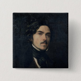 Eugene Delacroix 1840 Button