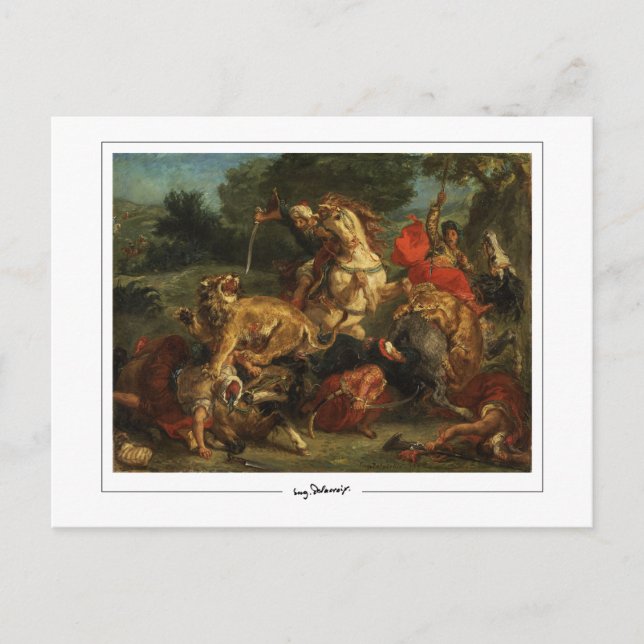Eugène Delacroix #28 - Fine Art Postcard Postkarte (Vorderseite)