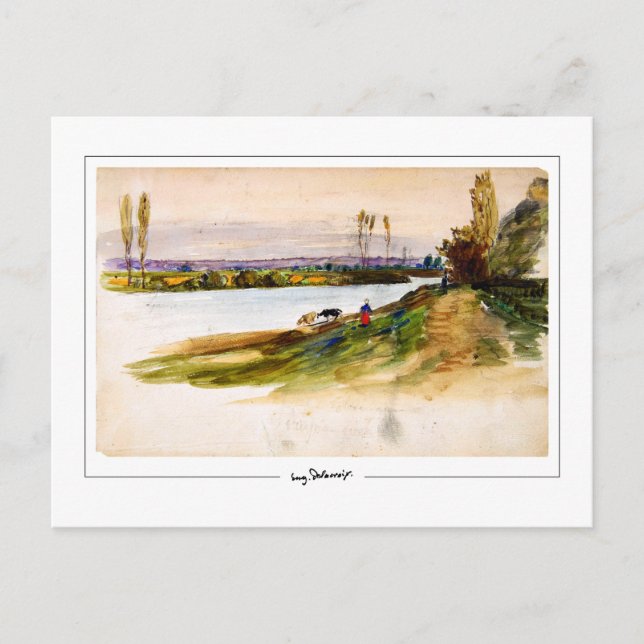 Eugène Delacroix #421 - Fine Art Postcard Postkarte (Vorderseite)