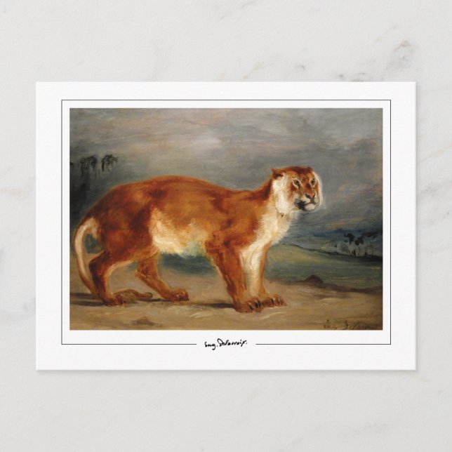 Eugène Delacroix #491 - Fine Art Postcard Postkarte (Vorderseite)