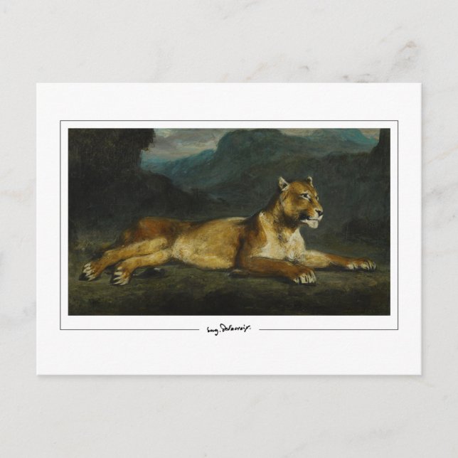 Eugène Delacroix #603 - Fine Art Postcard Postkarte (Vorderseite)