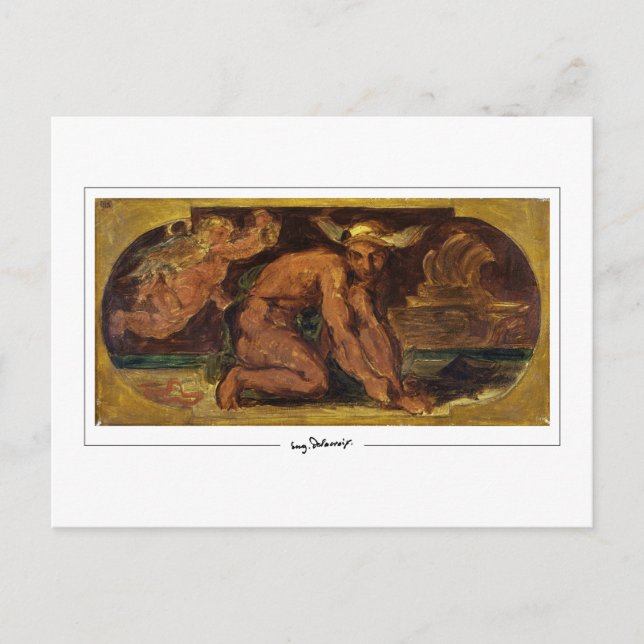 Eugène Delacroix #720 - Fine Art Postcard Postkarte (Vorderseite)