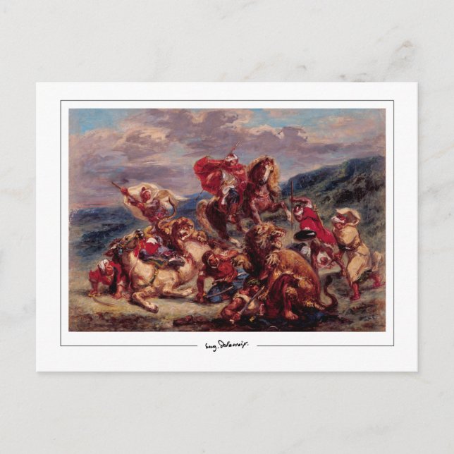 Eugène Delacroix #97 - Fine Art Postcard Postkarte (Vorderseite)