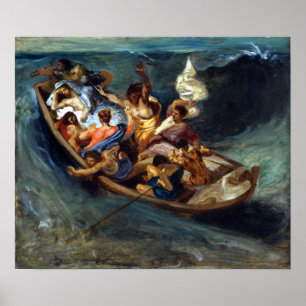 Eugène Delacroix Christ am Meer von Galiläa Poster