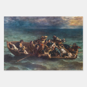Eugene Delacroix - Das Schiffswrack von Don Juan Geschenkpapier Set