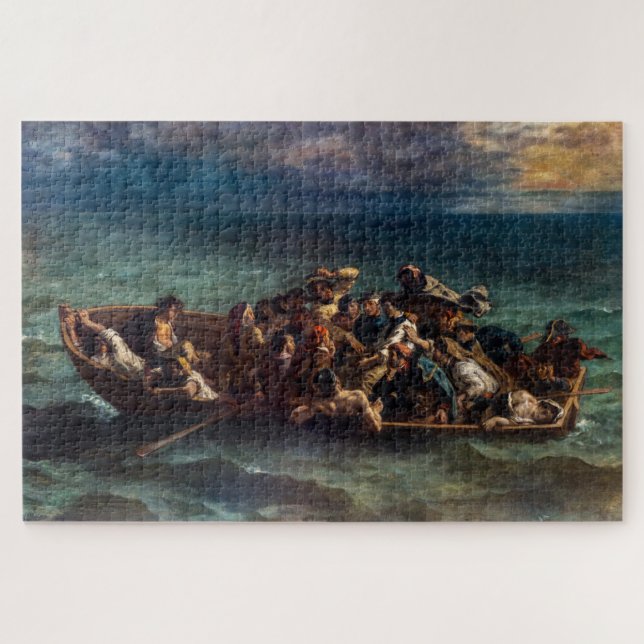 Eugene Delacroix - Das Schiffswrack von Don Juan Puzzle (Horizontal)